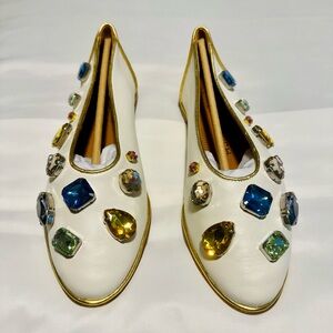 Tory Burch Womens Crystal Flats, 6.5
